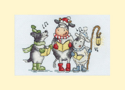 Woof, Moo, Baa: Christmas Cards By Kate Garrett - Bothy Threads