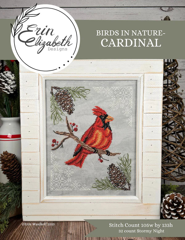 Birds In Nature: Cardinal - Erin Elizabeth Designs