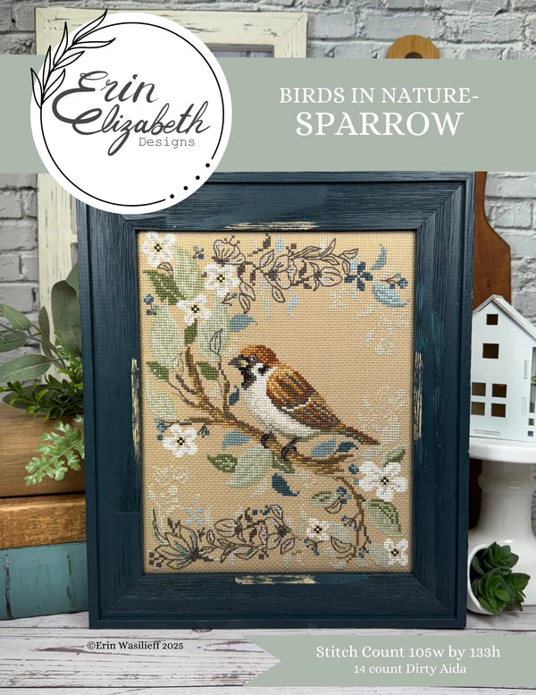 Birds In Nature: Sparrow - Erin Elizabeth Designs