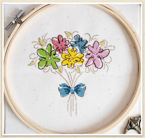 Bouquet Of Flowers - Artmishka Cross Stitch