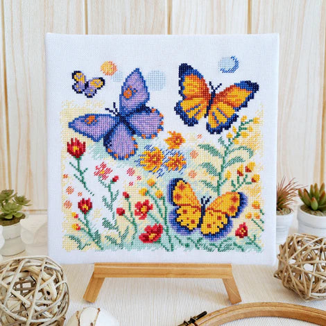 Butterfly Field 1 - Artmishka Cross Stitch