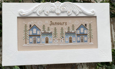 January Mini Village: Monthly Mini Village Series - Country Cottage Needleworks