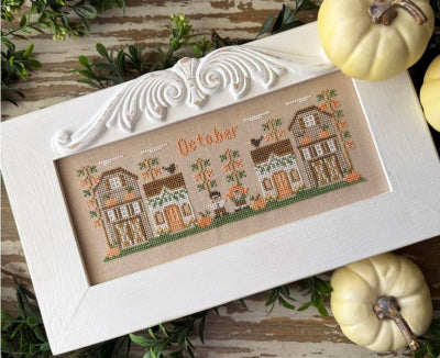 October Mini Village: Monthly Mini Village Series - Country Cottage Needleworks