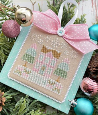 Christmas House: Pastel Collection Ornaments - Country Cottage Needleworks