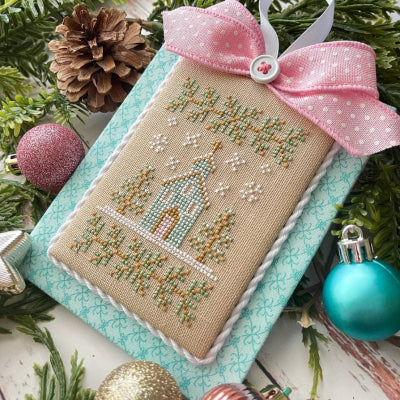 Christmas Church: Pastel Collection Ornaments - Country Cottage Needleworks