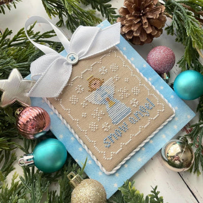 Snow Angel: Pastel Collection Ornaments - Country Cottage Needleworks