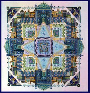 The Persian Iris Garden Mandala - Chatelaine Designs