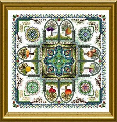 The Medieval Fruit Garden Mandala (Pomarium) - Chatelaine Designs