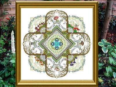 The Mushroom & Fern Mandala - Chatelaine Designs