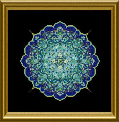 The Blue Moroccan Lace Mandala - Chatelaine Designs