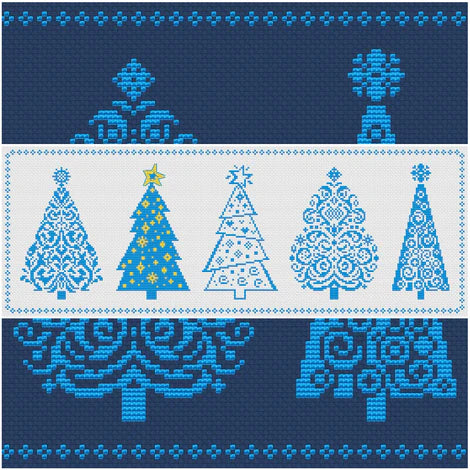 Christmas Trees Sampler - Artmishka Cross Stitch