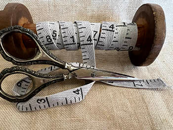 Memphis Blue Wash Measuring Twill Tape - Dames of the Needle