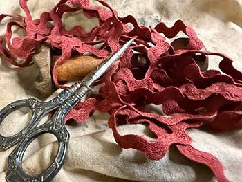 Sweeney Red Rick Rack - Dames of the Needle
