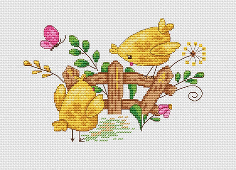 Easter Chicks 2 - Artmishka Cross Stitch