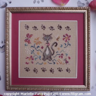 A Cat In The Garden - Filigram