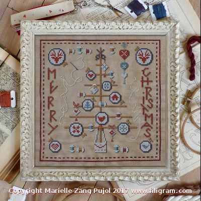 Cross Stitch Christmas Tree - Filigram