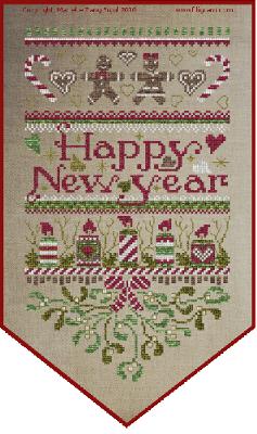 Happy New Year Banner - Filigram
