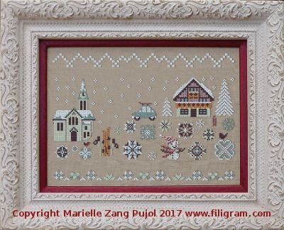 Winter Holidays In The Mountains - Filigram