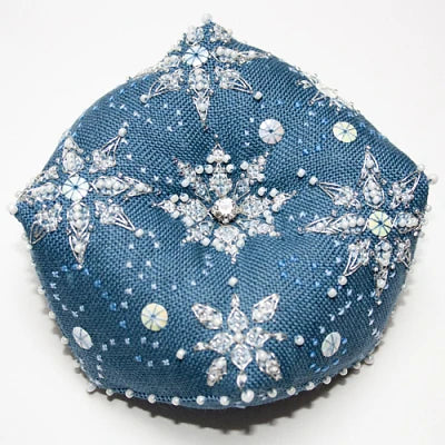 Let It Snow Biscornu - Faby Reilly Designs