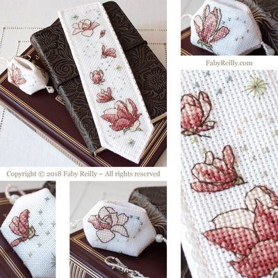 Magnolia Bookmark - Faby Reilly Designs