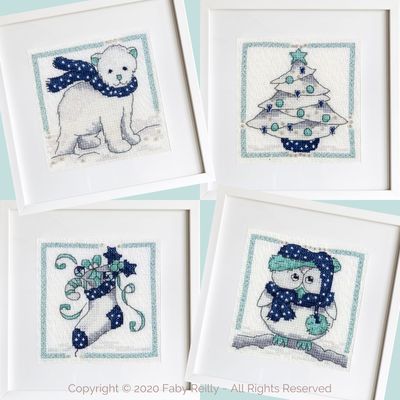 Navy & Mint Mini Frames 4 - Faby Reilly Designs