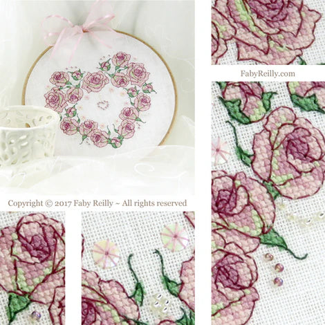 Once Upon A Rose Heart - Faby Reilly Designs