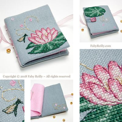 Pink Lotus Needlebook - Faby Reilly Designs