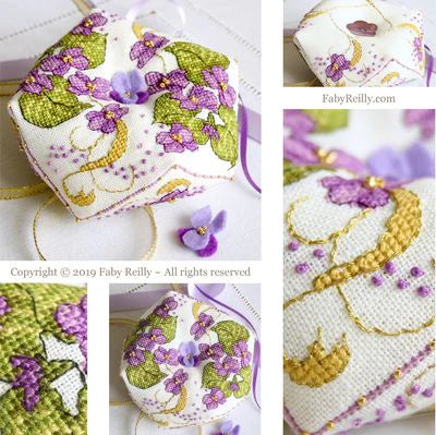 Violet Biscornu - Faby Reilly Designs