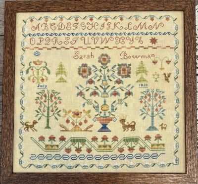 Sarah Bowman 1828 Sampler - From the Heart