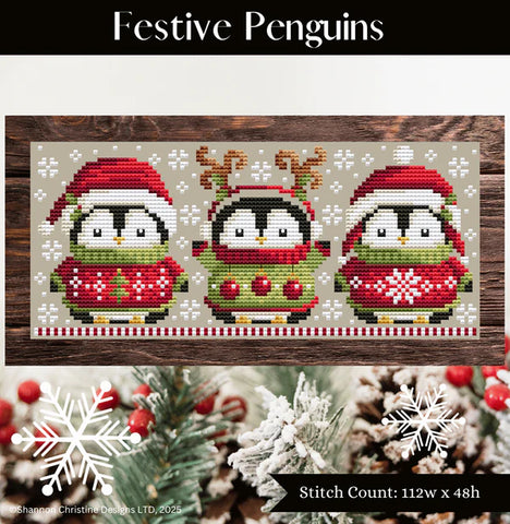 Festive Penguins - Shannon Christine Designs