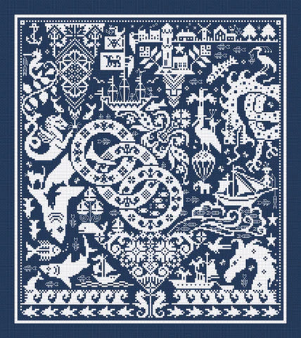 Fishy Goings On - Long Dog Samplers