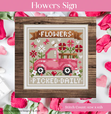 Flowers Sign - Shannon Christine Designs