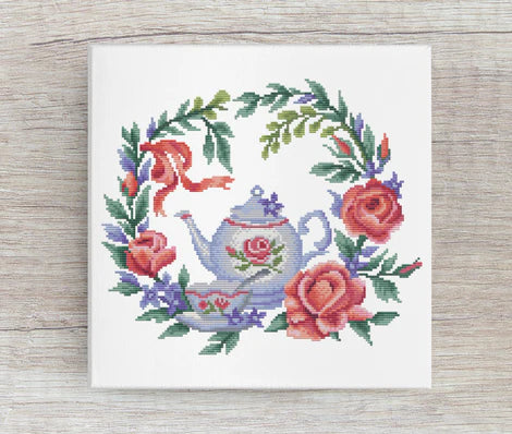 Flower Tea - Artmishka Cross Stitch