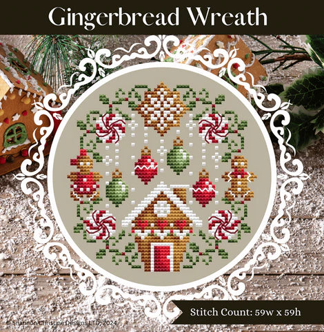 Gingerbread Wreath - Shannon Christine Designs