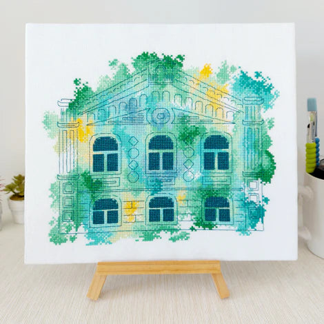 Green Aquarelle - Artmishka Cross Stitch