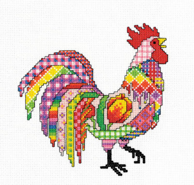Cockerel: Patchwork By Michaela Learner - Heritage Crafts
