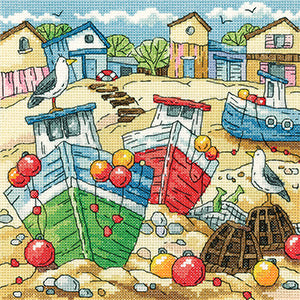 Beach Boats: By The Sea By Karen Carter (Aida) - Heritage Crafts Kits