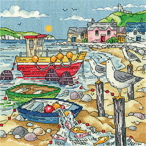 Bay Watching: By The Sea By Karen Carter (Aida) - Heritage Crafts Kits