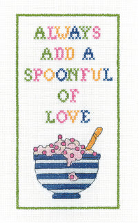 Spoonful Of Love: Karen's Sayings By Karen Carter (Aida) - Heritage Crafts Kits