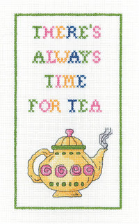 Time For Tea: Karen's Sayings By Karen Carter (Aida) - Heritage Crafts Kits