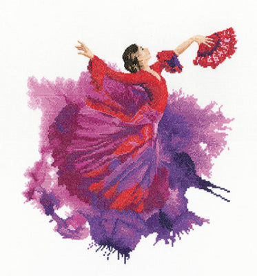 Flamenco: Watercolours By John Clayton (Aida) - Heritage Crafts Kits