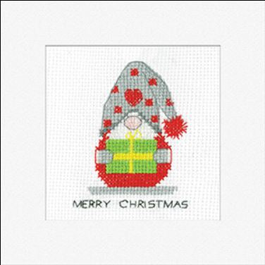 Gonk Christmas Gift Card: Gonk Greeting Cards By Kirsten Roche (Aida) - Heritage Crafts Kits