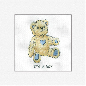 It's A Boy: Greeting Cards By Kirsten Roche (Aida) - Heritage Crafts Kits