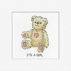 It's A Girl: Greeting Cards By Kirsten Roche (Aida) - Heritage Crafts Kits