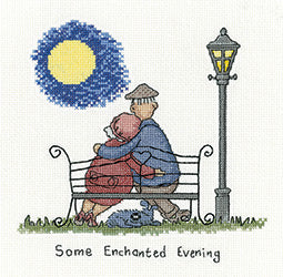 Some Enchanted Evening: Tile By Peter Underhill (Aida) - Heritage Crafts Kits