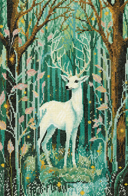 White Hart By Elaine Serenum (Aida) - Heritage Crafts Kits