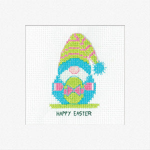 Gonk Easter Egg With Bow: Gonk Greeting Cards By Kirsten Roche (Aida) - Heritage Crafts Kits