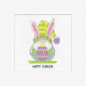 Gonk Easter Bunny: Gonk Greeting Cards By Kirsten Roche (Aida) - Heritage Crafts Kits