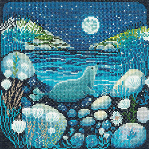 Moonlit Bay By Mel Rodicq (Aida) - Heritage Crafts Kits