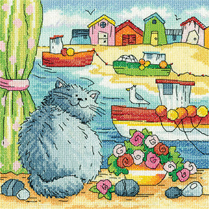 Beach View: By The Sea By Karen Carter (Aida) - Heritage Crafts Kits